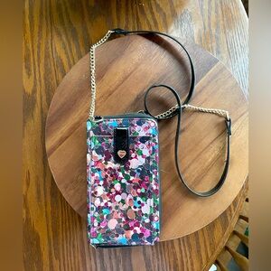 Betsey Johnson Crossbody Wallet Bag - Xomaddy - Multicolor - Chain Strap